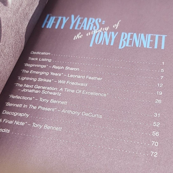 Fifty Years The Artistry of Tony Bennett 2004 - 5 CDs Plus Book Boxed Set - Picture 8 of 12